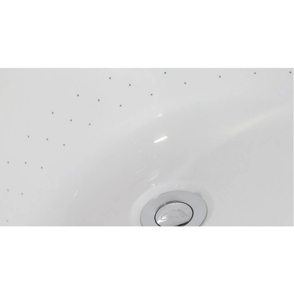 EAGO AM1900  74" White Free Standing Air Bubble Bathtub