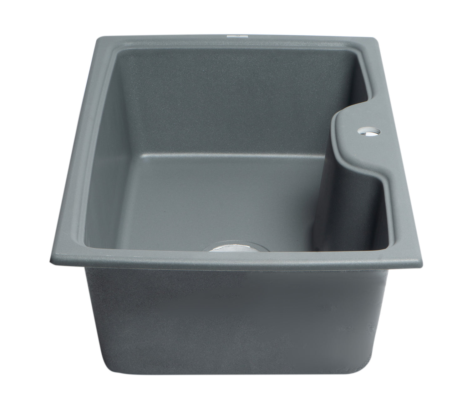 ALFI brand AB3520DI-T Titanium 35" Drop-In Single Bowl Granite Composite Kitchen Sink