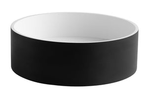 ALFI brand ABRS15RBM Black Matte 15" Round Solid Surface Resin Sink