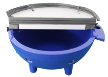 Load image into Gallery viewer, ALFI brand Dark Blue FireHotTub The Round Fire Burning Portable Outdoor Hot Bath Tub