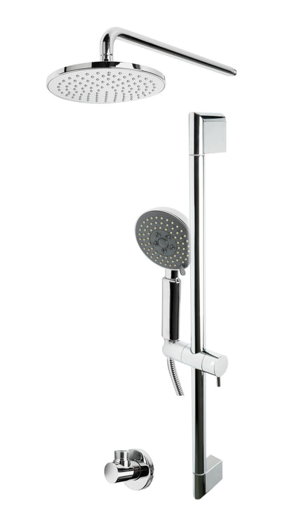 ALFI brand AB2545-PC Polished Chrome Round Style 2 Way Thermostatic Shower Set