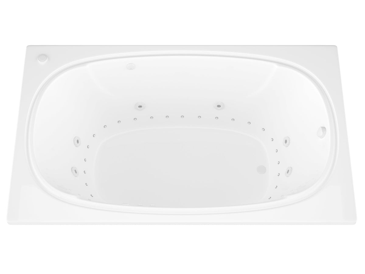 Atlantis Whirlpools Charleston 48 x 72 Rectangular Air & Whirlpool Jetted Bathtub