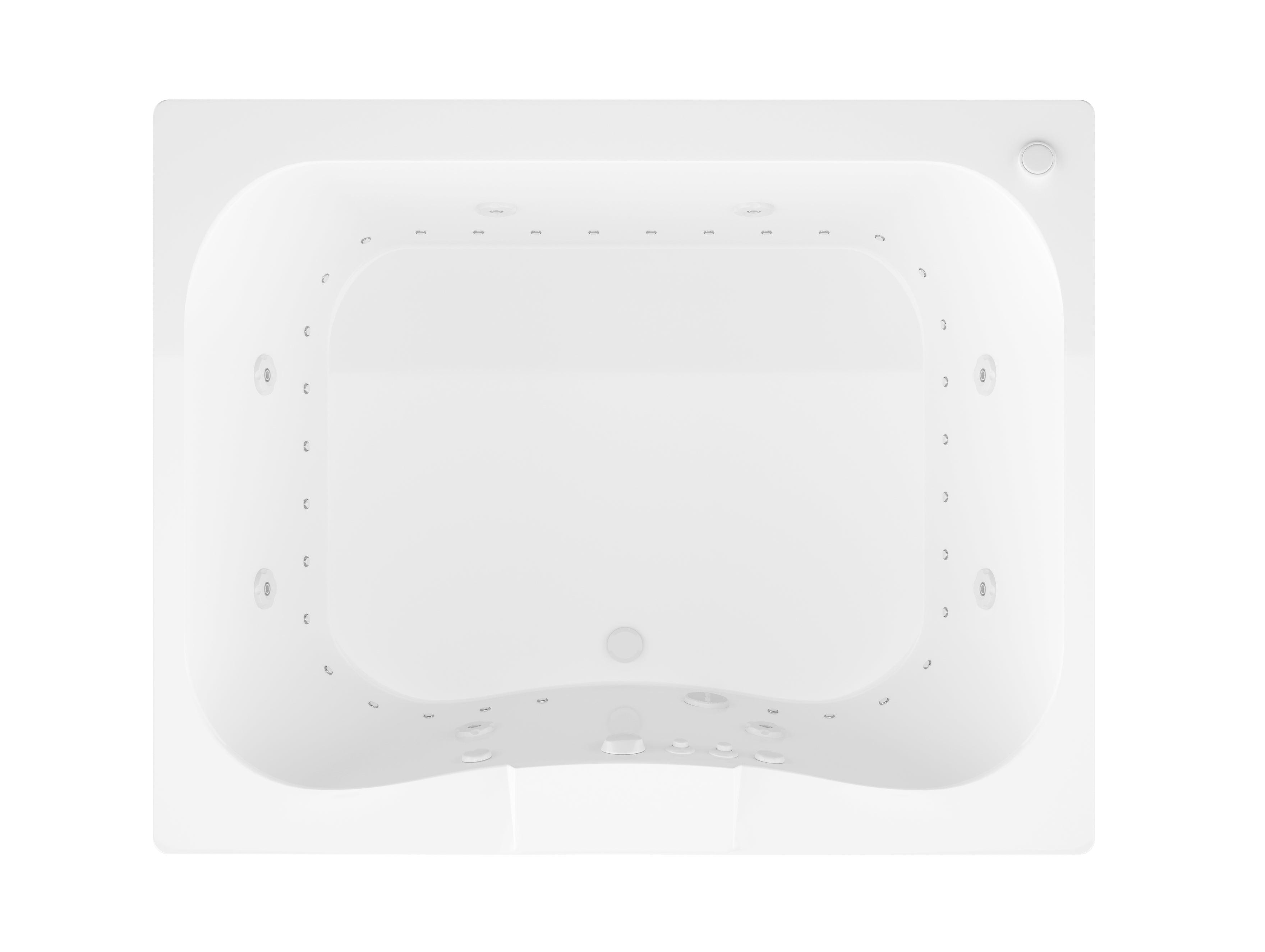 Atlantis Whirlpools Neptune 40 x 60 Rectangular Air & Whirlpool Jetted Bathtub