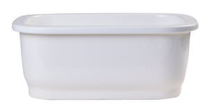 ALFI brand AB1218 Small Rectangular Fireclay Undermount or Drop In Prep / Bar Sink