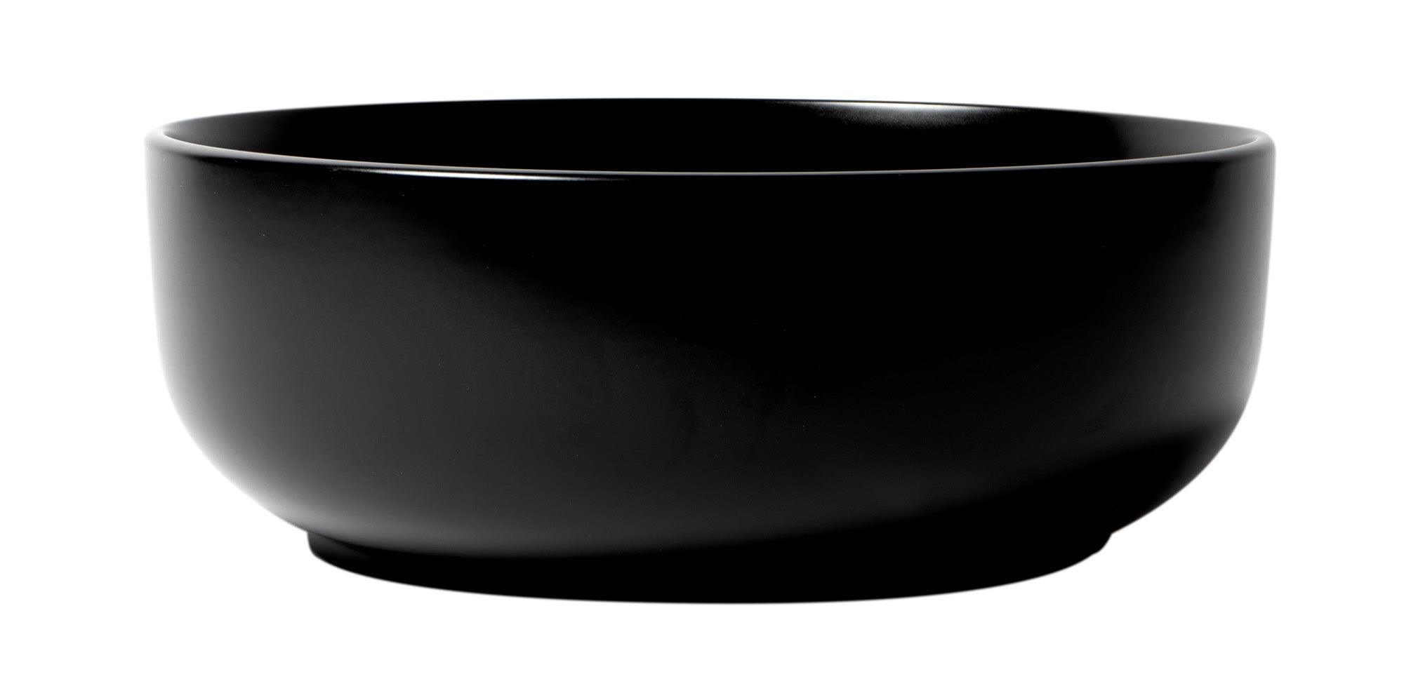ALFI brand ABC907-BM Black Matte 15" Round Above Mount Ceramic Sink