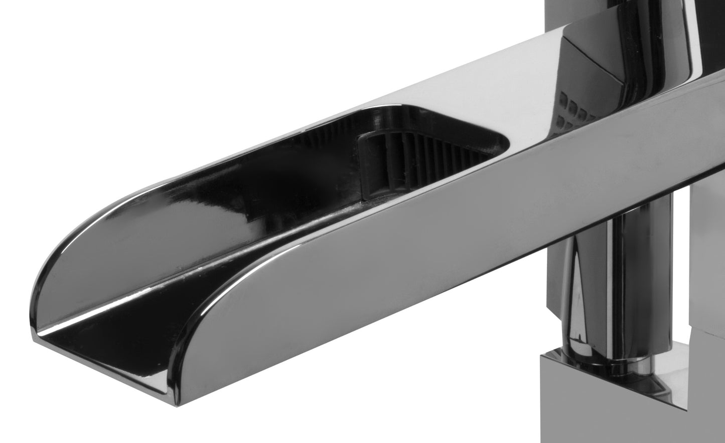 ALFI brand AB2843-PC Polished Chrome Single Hole Floor Mounted Waterfall Tub Filler