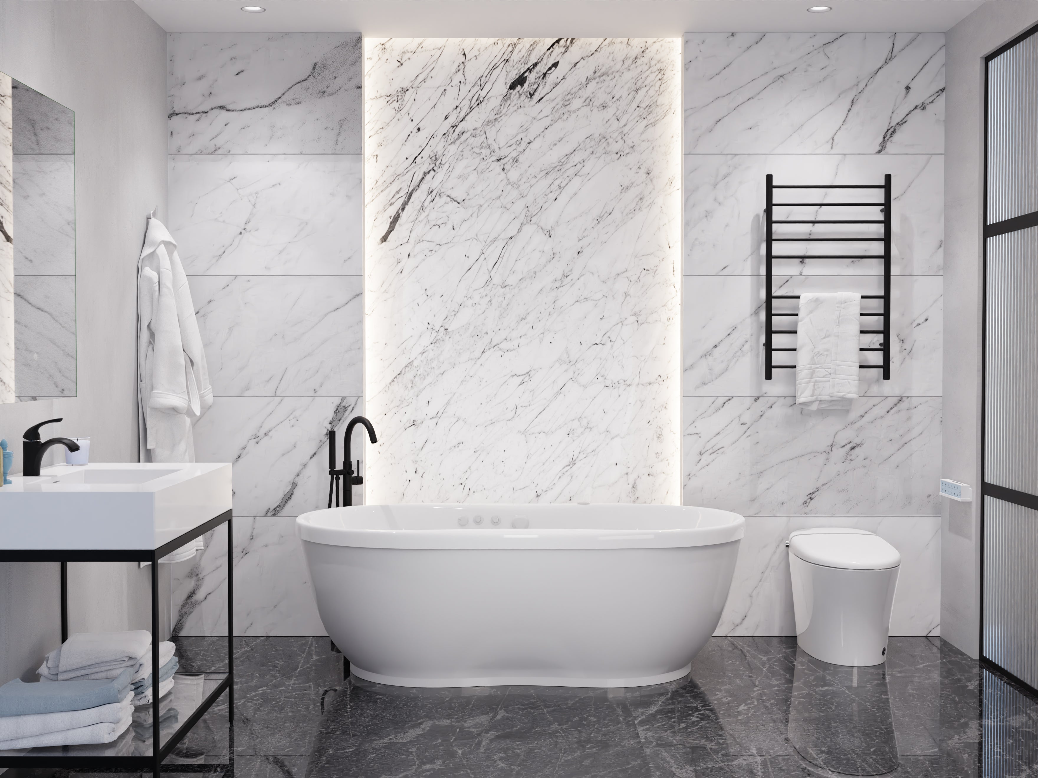 Lori 6 ft. Whirlpool and Air Bath Tub in White