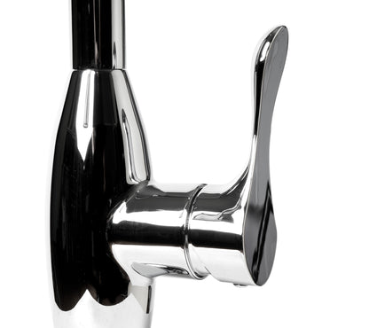 ALFI brand ABKF3783-PC Polished Chrome Traditional Gooseneck Pull Down Kitchen Faucet