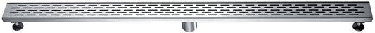 ALFI brand ABLD47C-BSS 47" Stainless Steel Linear Shower Drain with Groove Holes