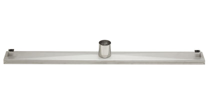 ALFI brand ABLD32D 32" Modern Stainless Steel Linear Shower Drain with Groove Lines