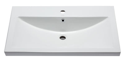 EAGO BH001 White Ceramic 32"x19" Rectangular Drop In Sink