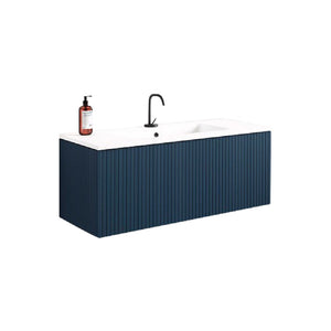 Lucena Bath 48" Bari Floating Vanity with Ceramic Sink in White, Grey, Green or Navy