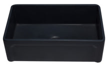 Load image into Gallery viewer, ALFI brand AB3320SB-BM 33 inch Black Reversible Single Fireclay Farmhouse Kitchen Sink