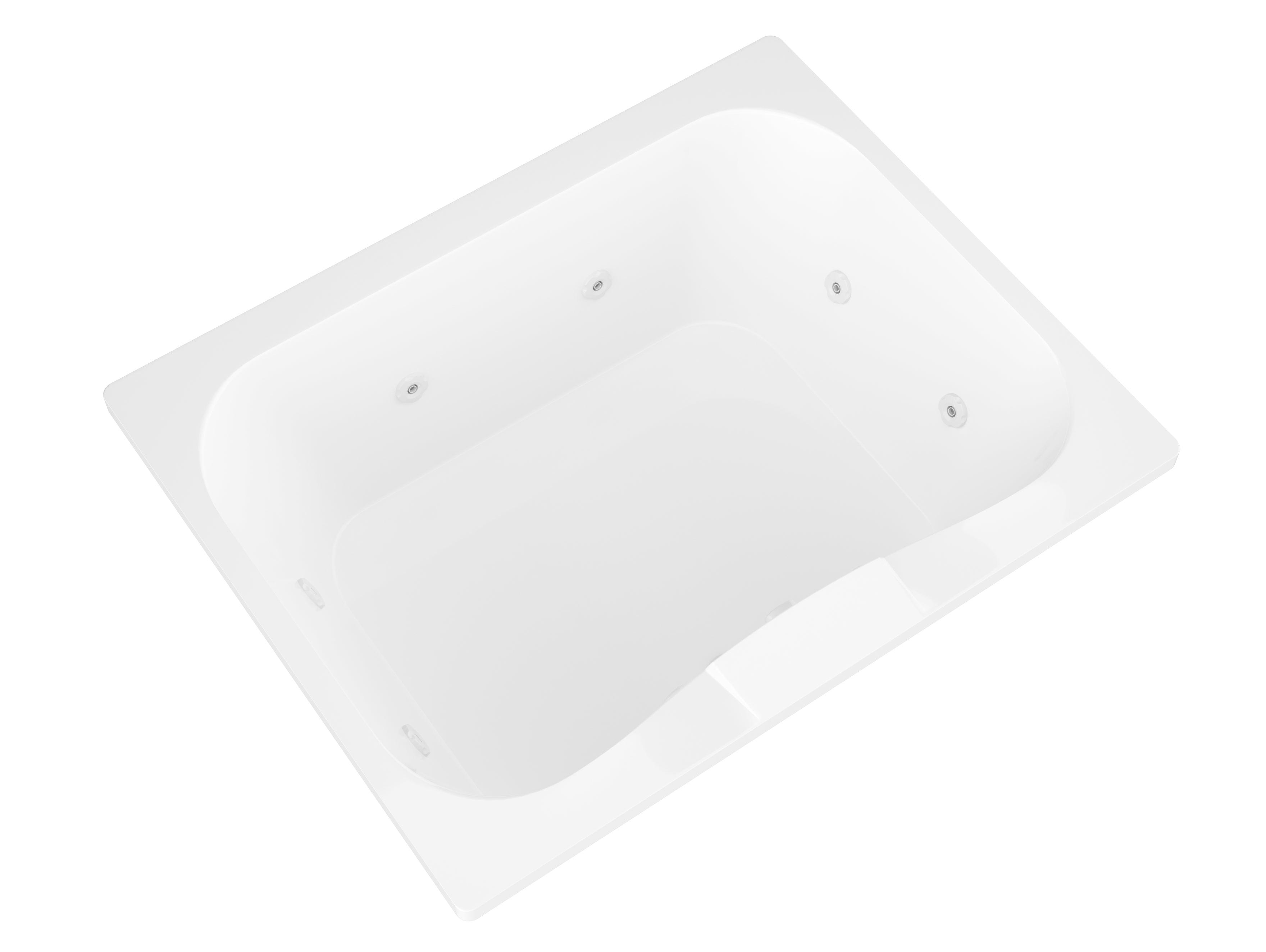 Atlantis Whirlpools Neptune 48 x 60 Rectangular Whirlpool Jetted Bathtub