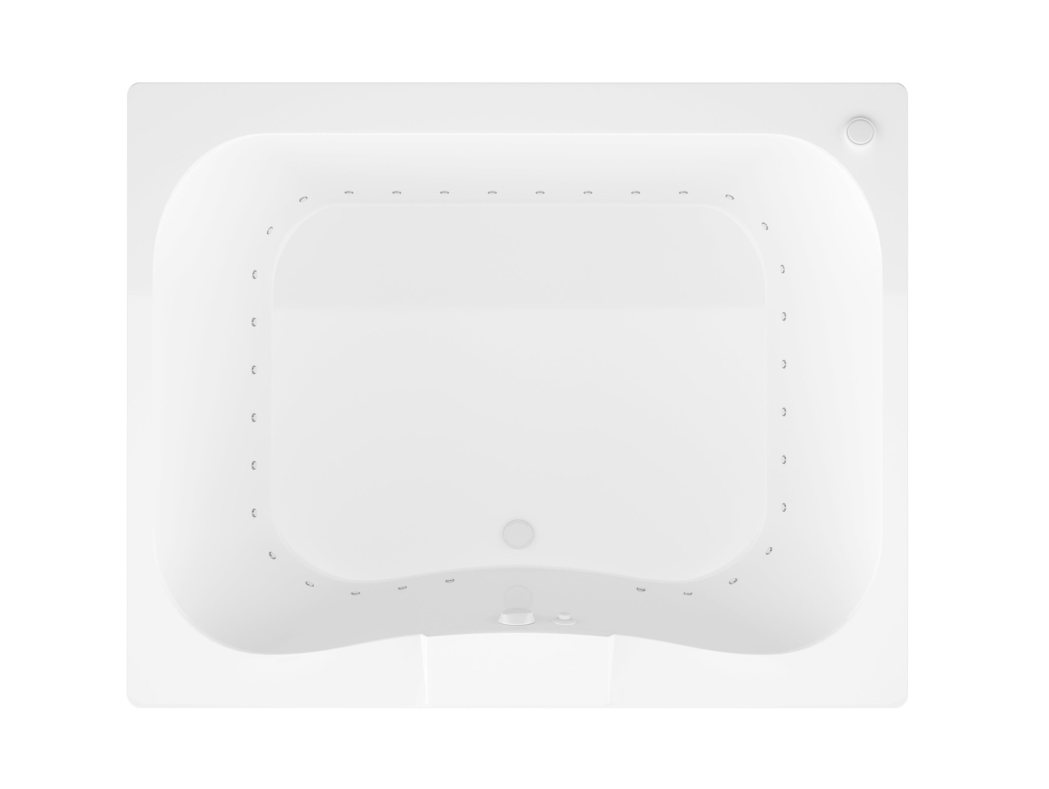 Atlantis Whirlpools Neptune 48 x 60 Rectangular Air Jetted Bathtub