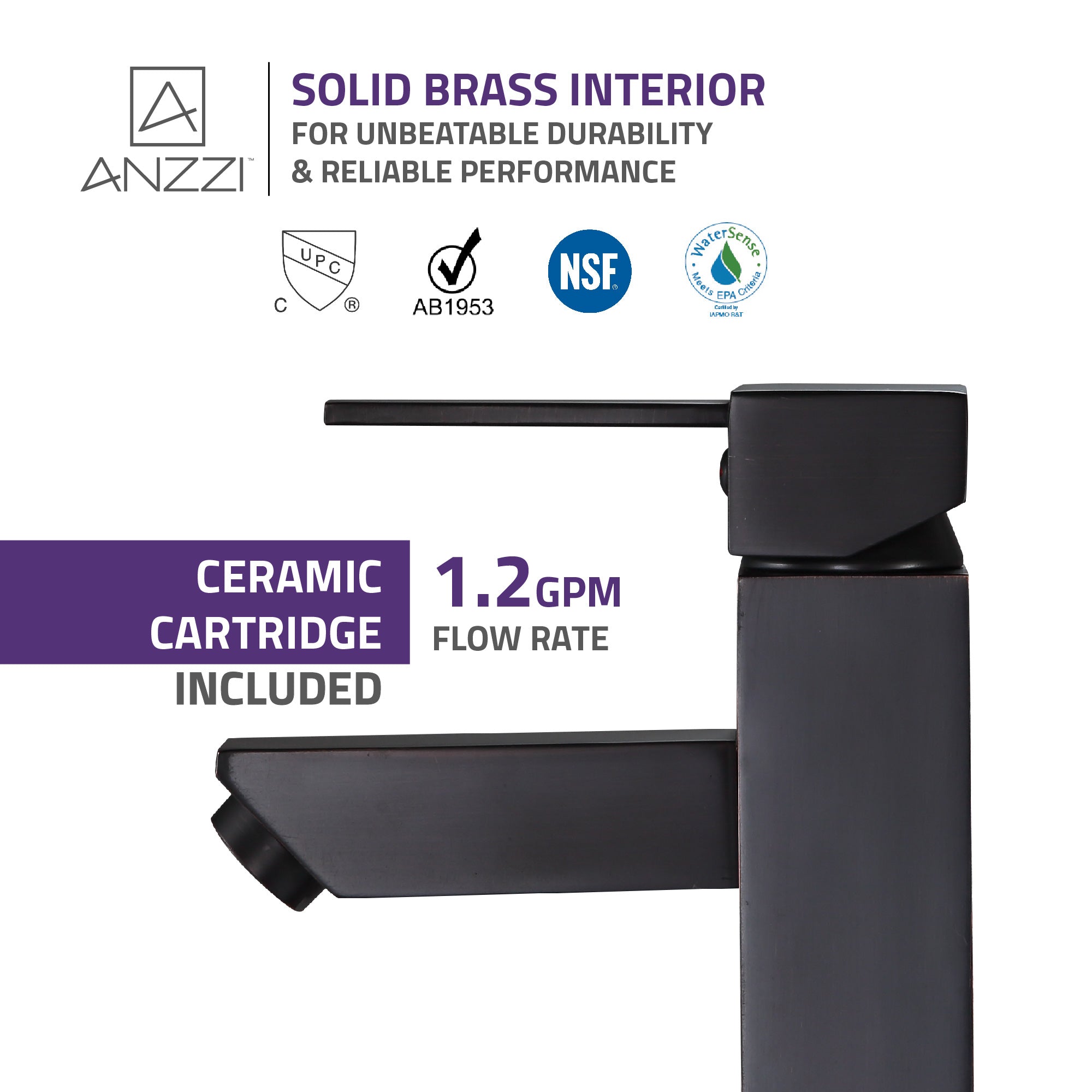 Pygmy Single Hole Single Handle Bathroom Faucet in Oil Rubbed Bronze