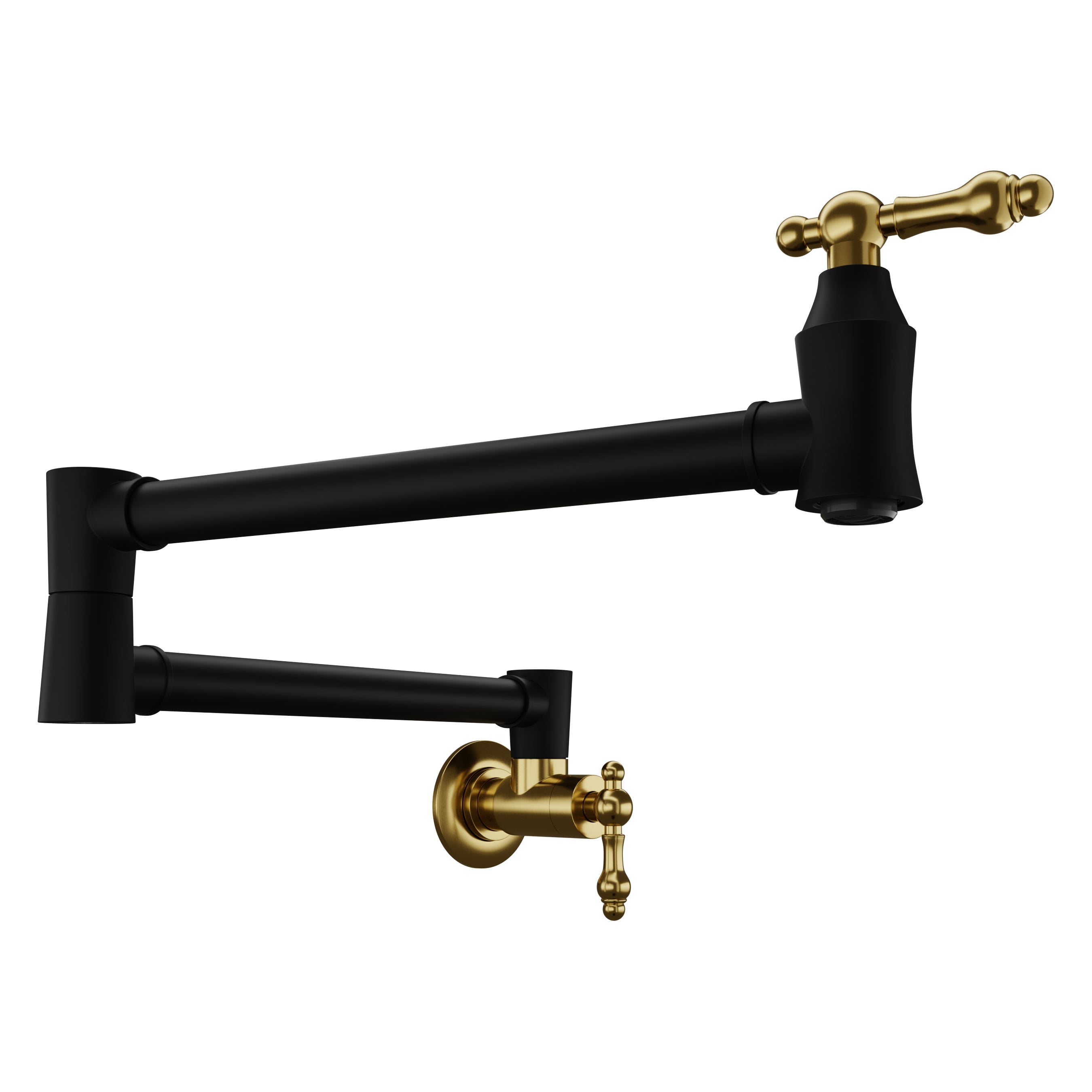 Marca 360-Degree 24" Wall Mounted Pot Filler with Dual Swivel