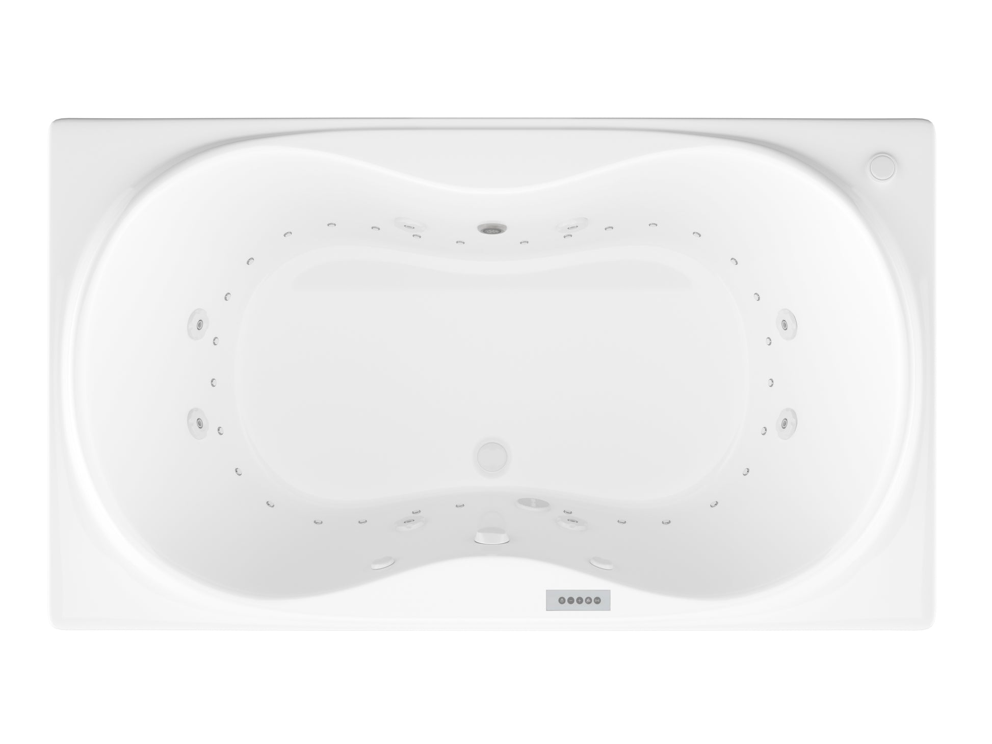 Atlantis Whirlpools Whisper Deluxe Series 35.625 x 72in. Air and Whirlpool Jetted Bathtub in White