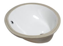 Load image into Gallery viewer, EAGO BC224 White Ceramic 18&quot;x15&quot; Undermount Oval Bathroom Sink