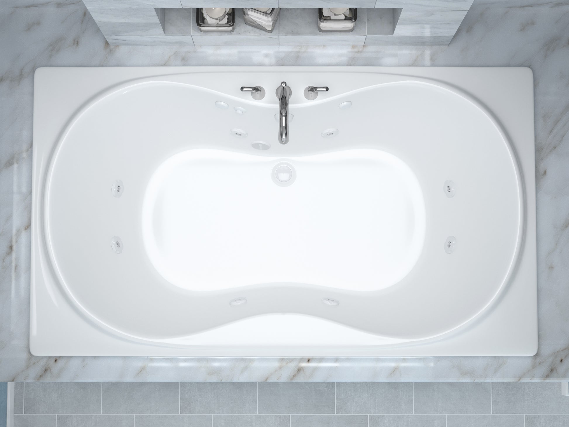 Atlantis Whirlpools Whisper 36 x 72 Rectangular Whirlpool Jetted Bathtub