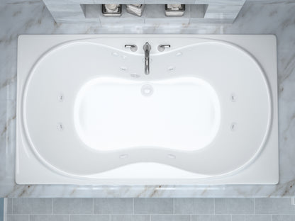 Atlantis Whirlpools Whisper 36 x 72 Rectangular Whirlpool Jetted Bathtub