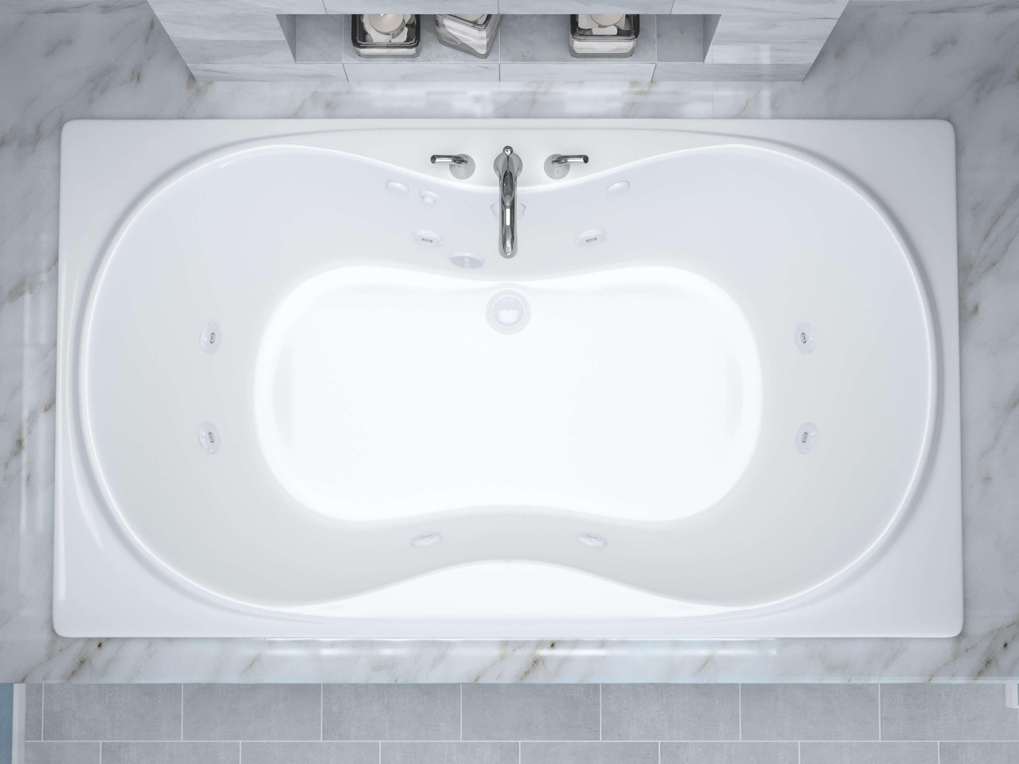 Atlantis Whirlpools Whisper 42 x 72 Rectangular Whirlpool Jetted Bathtub