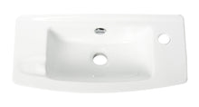 Load image into Gallery viewer, ALFI brand ABC115 White 20&quot; Small Wall Mounted Ceramic Sink with Faucet Hole