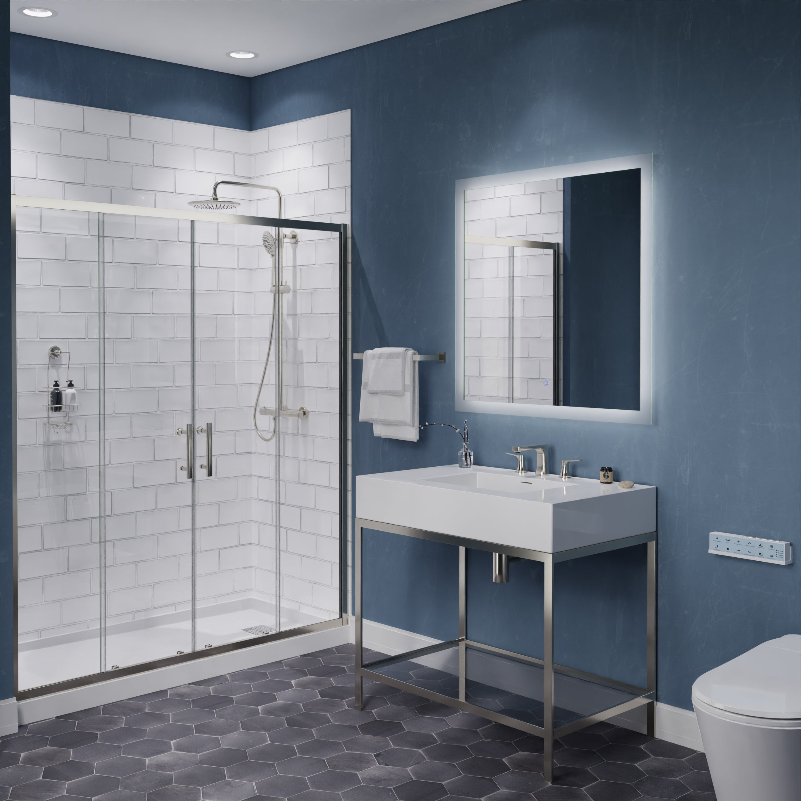 ANZZI 2-Handle 3-Hole 8 in. Widespread Bathroom Faucet With Pop-up Drain