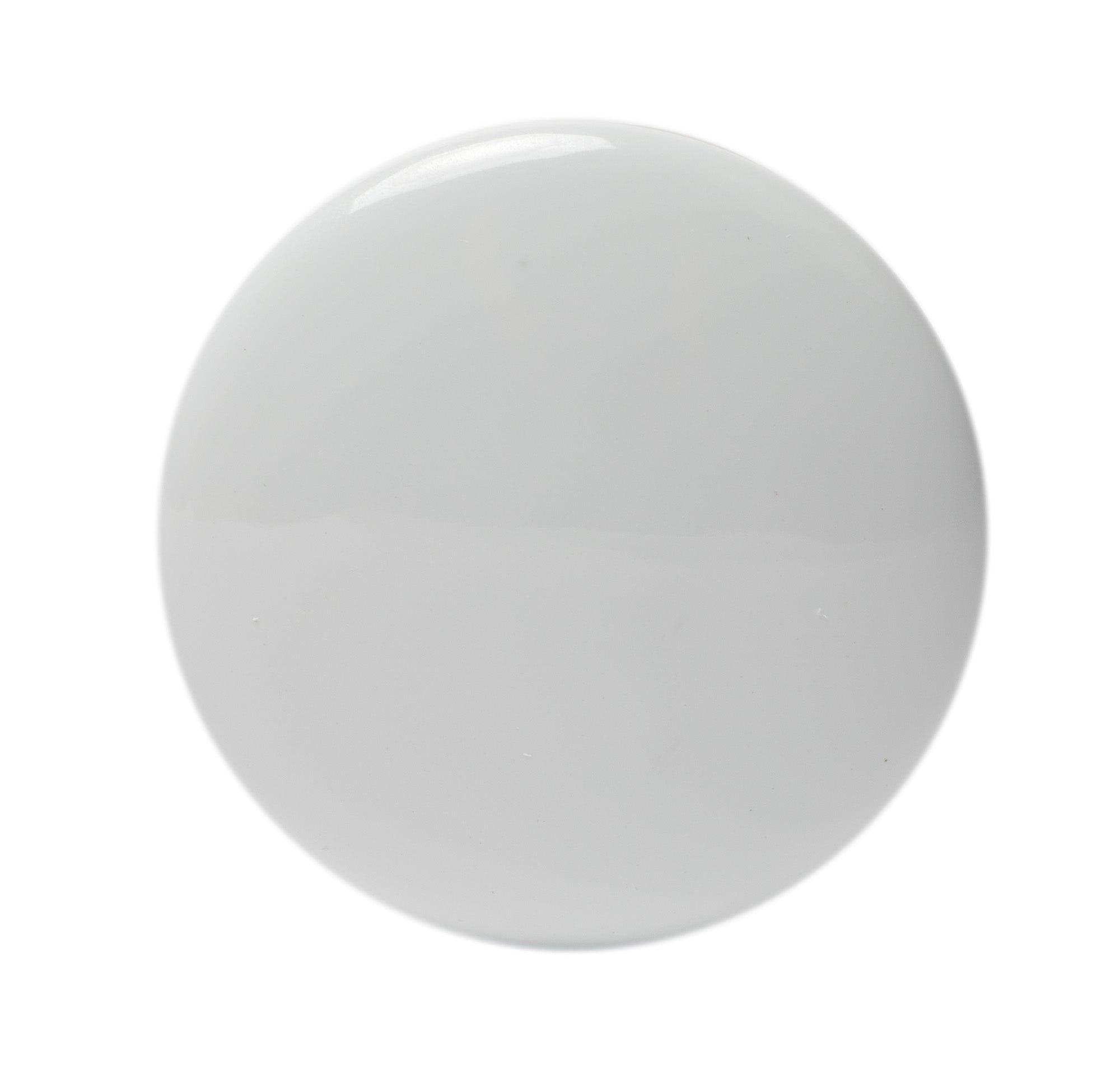 ALFI brand AB8056-W White Ceramic Mushroom Top Pop Up Drain for Sinks with Overflow
