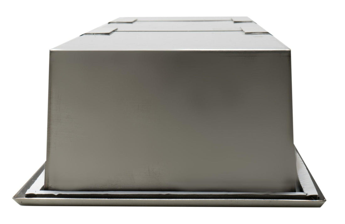 ALFI brand ABN0836-BSS 8 x 36 Brushed Stainless Steel Vertical Triple Shelf Bath Shower Niche