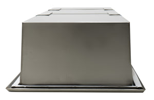 ALFI brand ABN0836-BSS 8 x 36 Brushed Stainless Steel Vertical Triple Shelf Bath Shower Niche