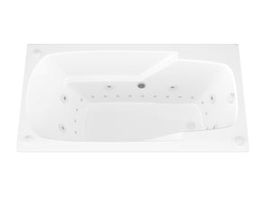 Atlantis Whirlpools Eros Deluxe 31.75 x 59in. Air & Whirlpool Jetted White Bathtub