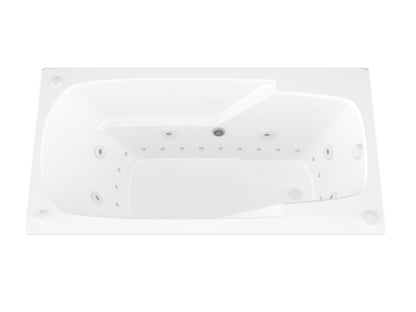 Atlantis Whirlpools Eros Deluxe Series 35.5 x 59in. Air and Whirlpool Jetted Bathtub in White