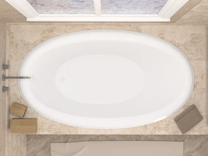 Atlantis Whirlpools Petite 36 x 60 Oval Soaking Bathtub 3660PS