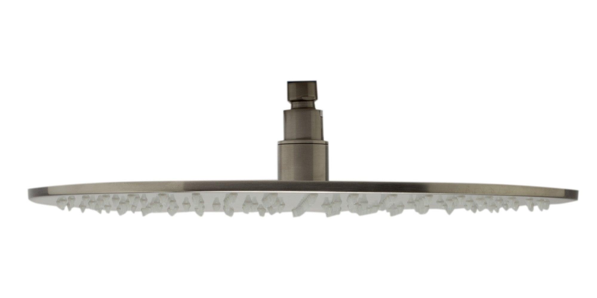 ALFI brand LED16R-BN Brushed Nickel 16" Round Multi Color LED Rain Shower Head