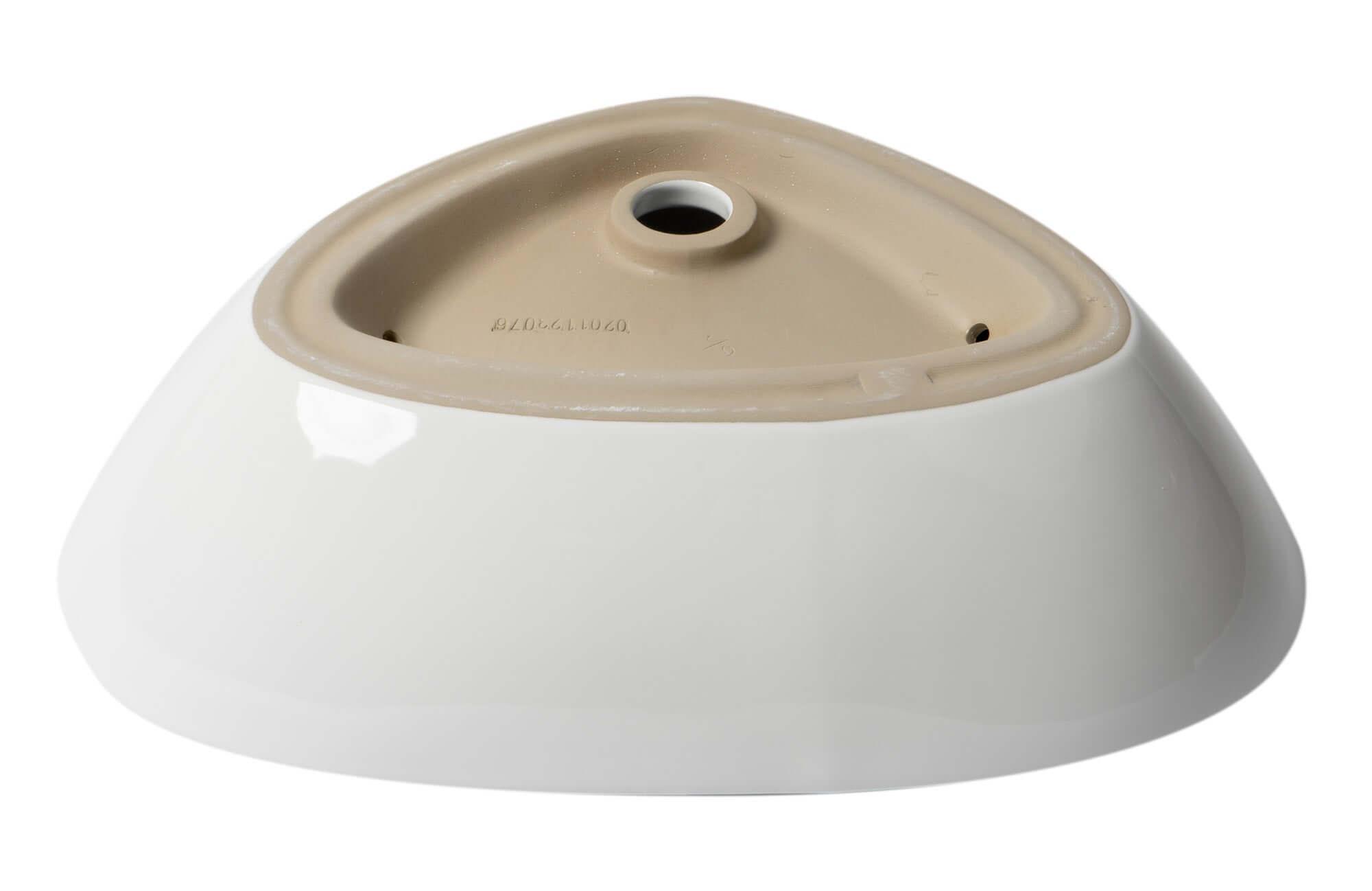 ALFI brand ABC914 White 23" Fancy Above Mount Ceramic Sink