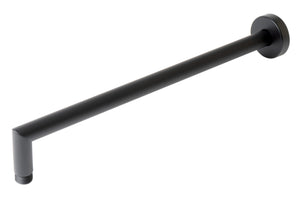 ALFI brand ABSA16R-BM Black Matte 16" Round Wall Shower Arm