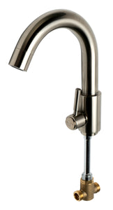 ALFI brand AB2503-BN Brushed Nickel Deck Mounted Tub Filler with Hand Held Showerhead