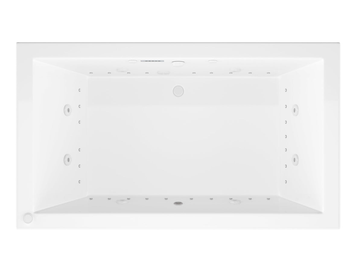 Atlantis Whirlpools Venetian Deluxe Series 41.625 x 72in. Air and Whirlpool Jetted Bathtub in White