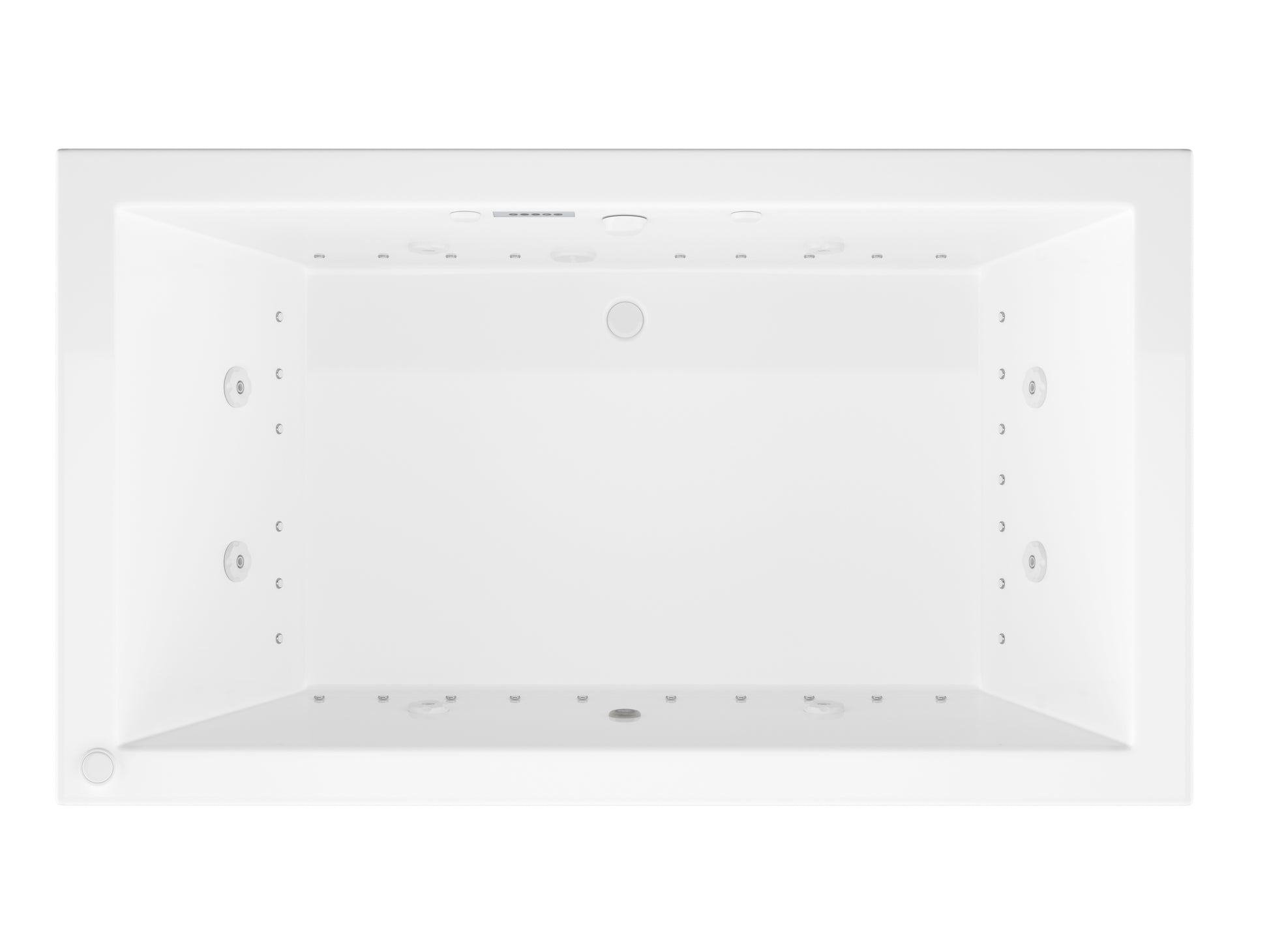 Atlantis Whirlpools Venetian Deluxe Series 41.625 x 72in. Air and Whirlpool Jetted Bathtub in White