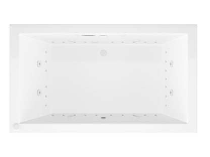 Atlantis Whirlpools Venetian Deluxe Series 41.625 x 72in. Air and Whirlpool Jetted Bathtub in White