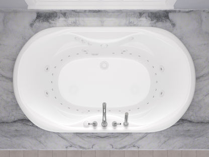 Atlantis Whirlpools Indulgence 41 x 70 Oval Air & Whirlpool Jetted Bathtub