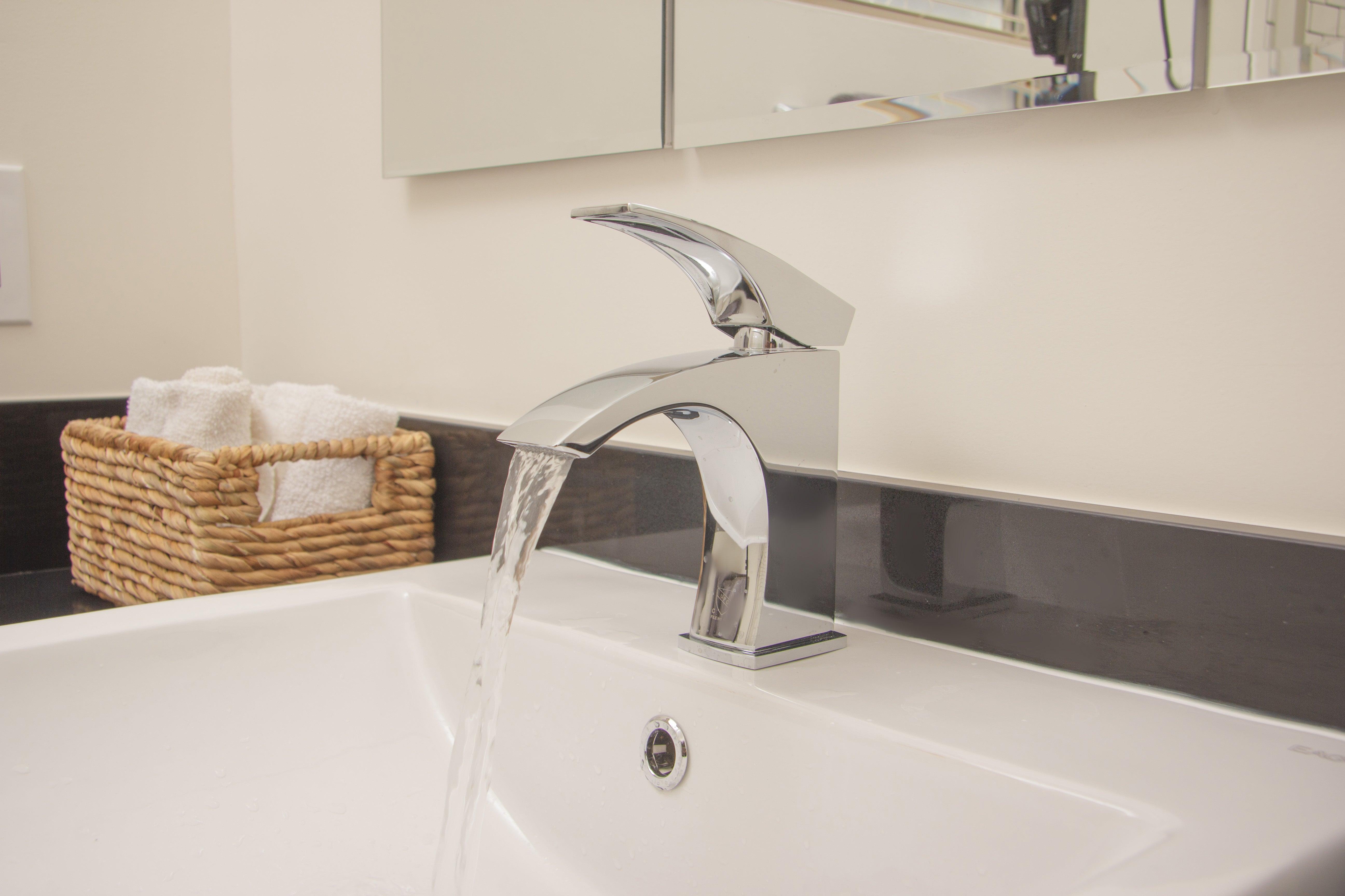 ALFI brand AB1586-BN Brushed Nickel Single Lever Bathroom Faucet