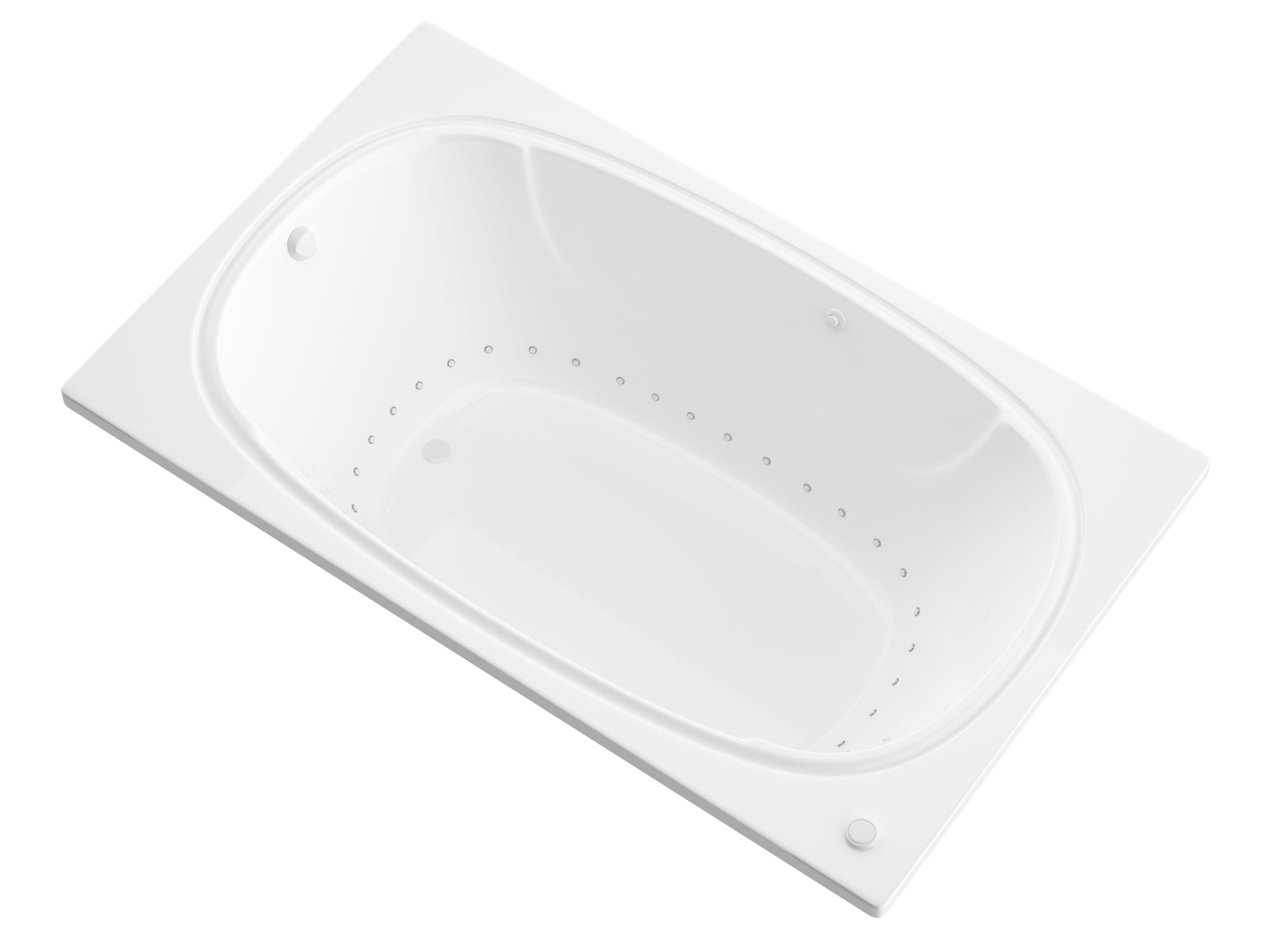 Atlantis Whirlpools Charleston 48 x 72 Rectangular Air Jetted Bathtub