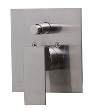 Load image into Gallery viewer, ALFI brand AB5601-BN Brushed Nickel Shower Valve Mixer with Square Lever Handle and Diverter