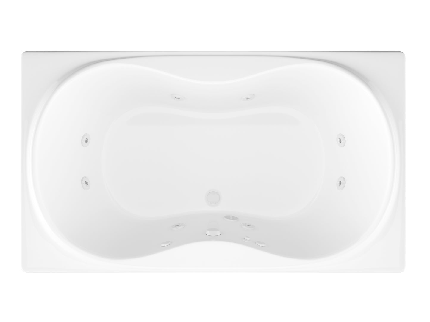 Atlantis Whirlpools Whisper 36 x 72 Rectangular Whirlpool Jetted Bathtub