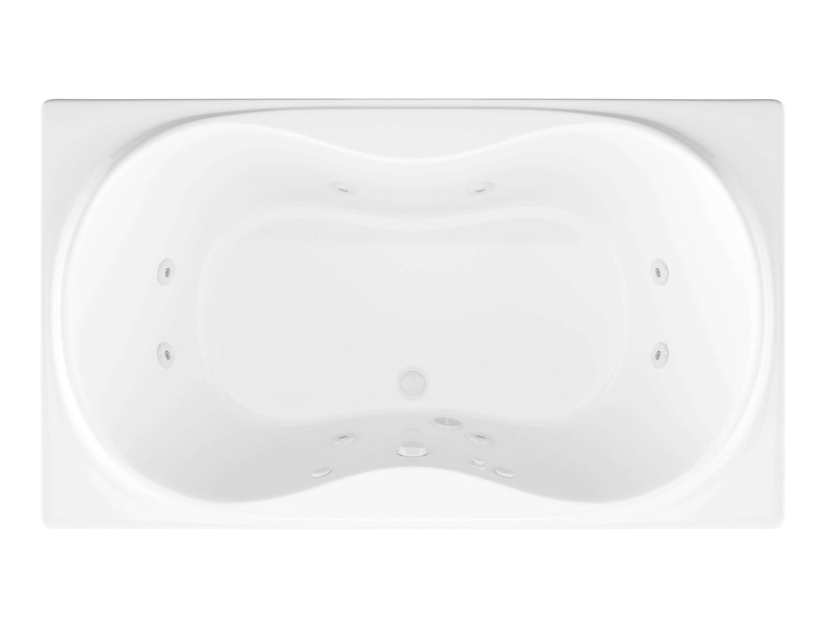 Atlantis Whirlpools Whisper 42 x 72 Rectangular Whirlpool Jetted Bathtub