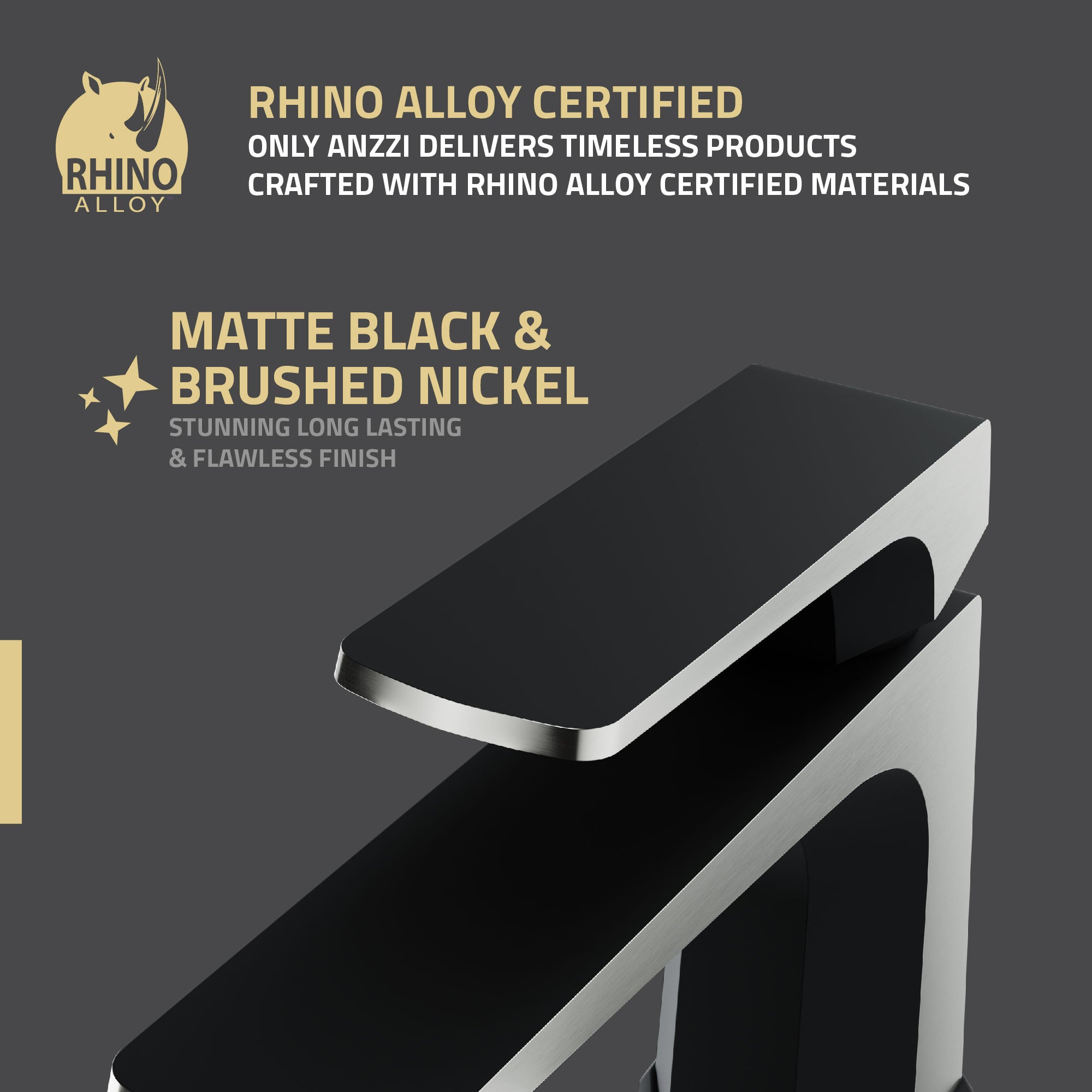 ANZZI Single Handle Single Hole Bathroom Faucet With Pop-up Drain