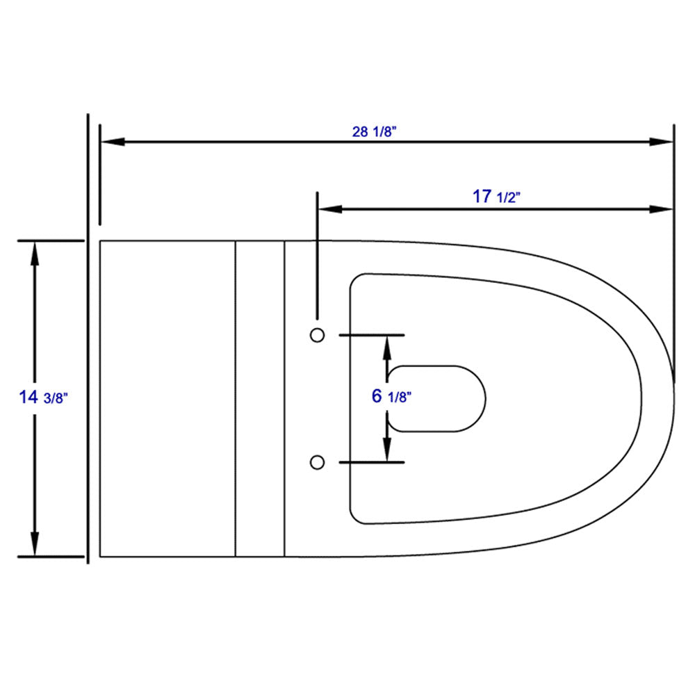 EAGO R-326SEAT Replacement Soft Closing Toilet Seat for TB326