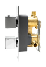 Load image into Gallery viewer, ALFI brand AB2601-PC Polished Chrome Square Knob 1 Way Thermostatic Shower Mixer